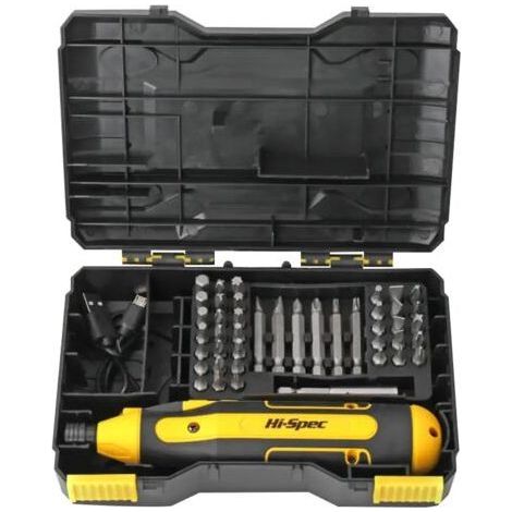 3.6V cordless electric screwdriver – USB rechargeable – 200rpm – Chrome Vanadium bits – 44pcs repair kit (1/5)