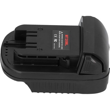 Ortviai Convertisseur de batterie pour outils électriques Makita 18 V BL1830/BL1840/BL1850/BL1860 - Noir, ABS+PC (1/4)