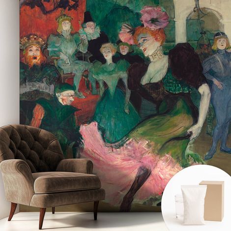 Papier peint intissé décoratif pour salon chambre et cuisine Facile à poser avec colle Danse de bal 250x250 cm (1/5)
