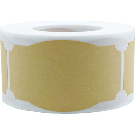 Sollbry Lot de 250 étiquettes autocollantes en papier kraft faites à la main, étiquettes cadeaux pour bocaux (1/3)