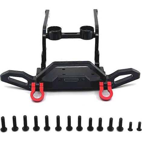 Kit de pare-chocs avant amélioré pour voiture RC 1/12 H12Y H12Y+ - Accessoires d'amélioration - Noir (1/5)