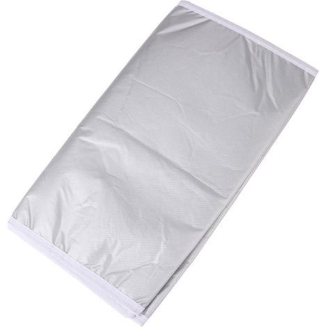 Housse de table à repasser/tapis de repassage en polyester argenté résistant, protège les vêtements et la table à repasser des dommages causés par les hautes températures - 130 cm x 50 cm (1/5)