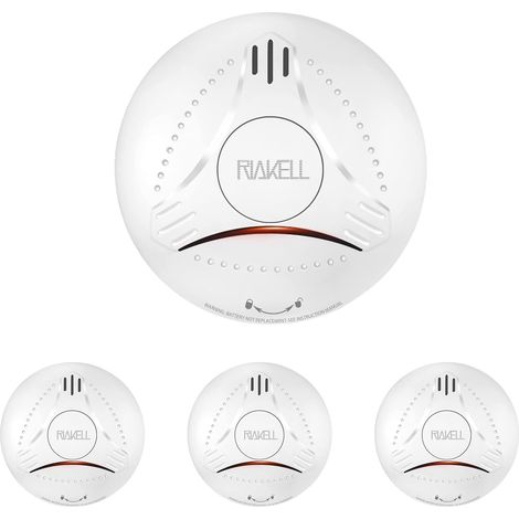 Lot de 3 détecteurs de fumée avec Batterie（3 Pcs） (1/5)