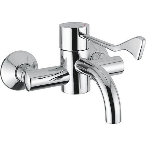 Miscelatore per lavabo progressivo monocomando a parete con leva clinica - Idral 900.25 (1/5)