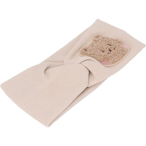 Dehnbares Baby-Stirnband aus Bio-Baumwolle, Tiermuster, idealer Tragekomfort für Säuglinge und Schutz für die Stirn von Neugeborenen. (1/5)
