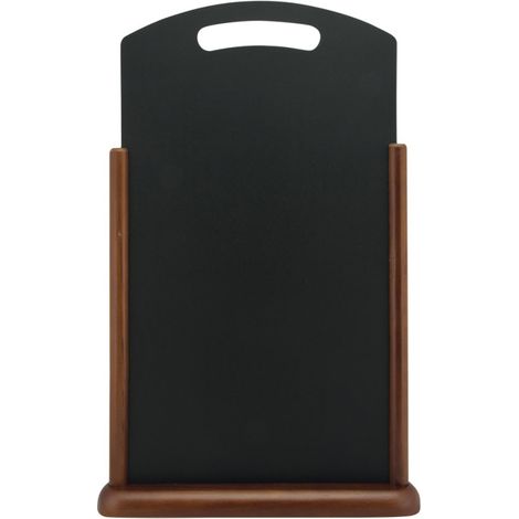 Chevalet de table avec poignée wengé XL - 350 x 70 x 530 mm - SECURIT