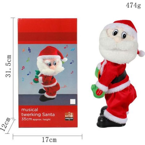 Pere Noel - Peluche Electrique Chantante Et Dansante - Pour Decoration Noel Enfants Et Adultes - 1 Piece (1/5)