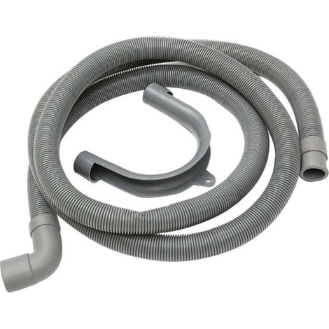 Tuyau d'évacuation flexible de 4 m pour lave-vaisselle et lave-linge, coude en PVC, avec 4 accessoires (1/5)