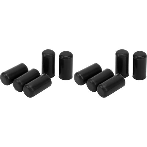 10-teiliges Set Kfz-Ansaugschlauch-Endkappen, schwarze Silikonkappen mit 8 mm Innendurchmesser, universeller Vakuumschlauchverschluss (1/5)