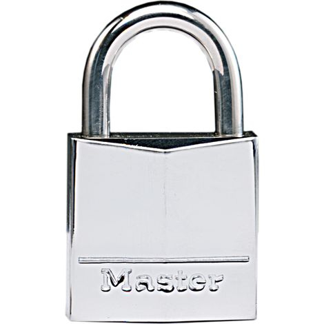 Master Lock Vorhängeschloss mit Schlüssel grau Messing 17 x 30 mm