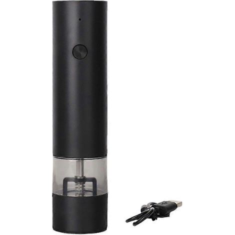 Moulin à poivre électrique rechargeable USB, moulin réglable pour la cuisine (1/4)