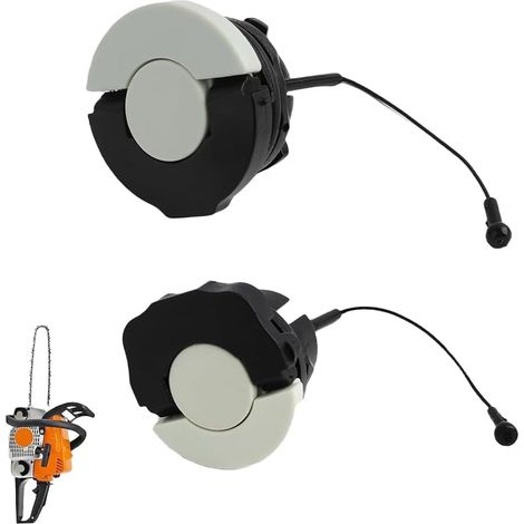 2 PCS Bouchon de réservoir,Code OEM 0000-350-0526,Bouchon carburant et huile,Pour tronçonneuse STIHL MS170 à MS880