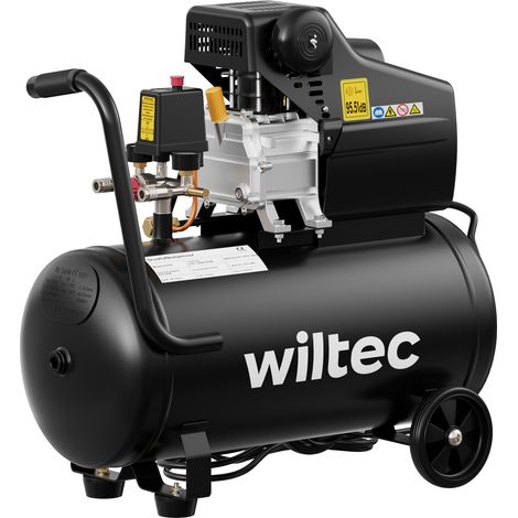 Compresor aire con tanque 50L 2CV 1500W Compresor de taller Trabajos aire comprimido