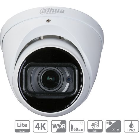 Telecamera Analogica Dome 4K 8MP Ottica Varifocale 2.7-13.5mm Motorizzata IP67 12V IR Eyeball DAHUA DH-HAC-HDW1801T-Z (1/3)