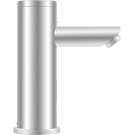 Grifo con sensor sin contacto, acero inoxidable, flujo de agua inteligente, plata, latón (1/2)