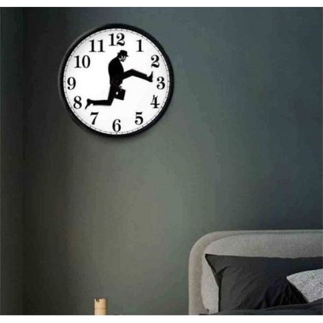 Horloge murale Monty Python Silly Walk - Décoration murale silencieuse et créative - Cadeau (1/4)