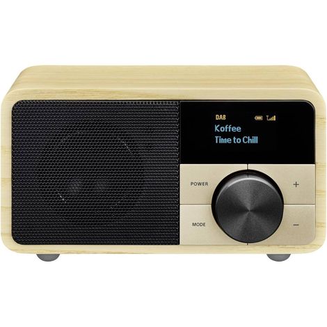 Sangean Genuine Mini DDR-7 Radio da tavolo DAB+, FM AUX, Bluetooth Legno (1/5)