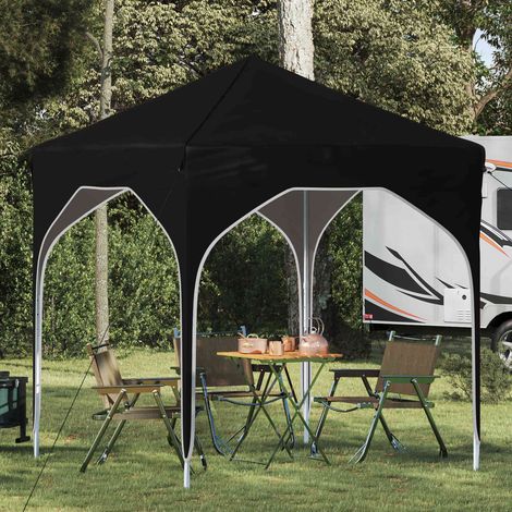 Teenpull – Pop-up Partyzelt 194 x 194 x 245 cm Schwarz (1/5)