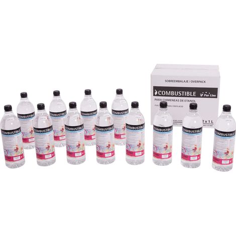 Combustible natural con Aromas 12 Botellas 1L LIQ-AIRFRESH (1/3)