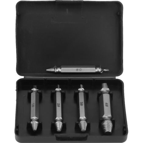 5pcs HSS Damaged Screw Extractor Speed Out Drill Bits Double Head Broken Bolt Extractor (1/5)