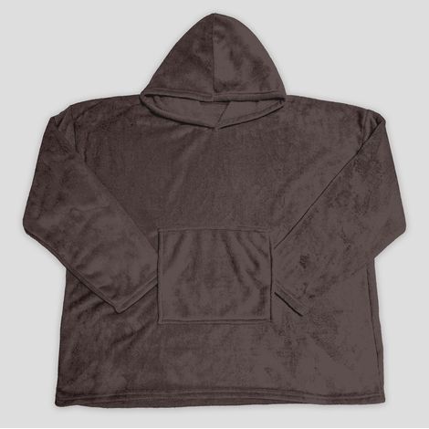 Poncho adulte 85x118 cm CALIN brun, par Soleil d'Ocre