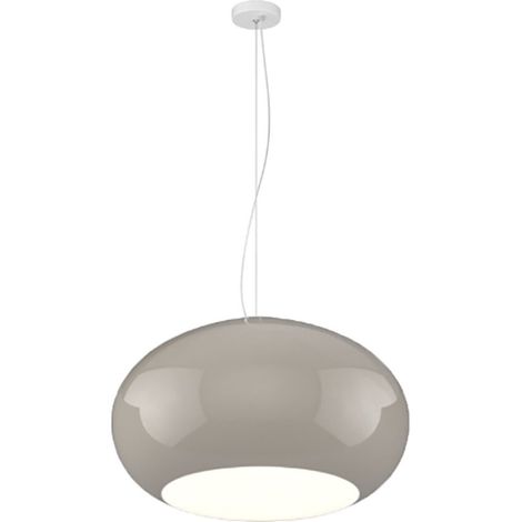 Lampadario vetro soffiato tortora top light casper 1218 s55 to e27 led