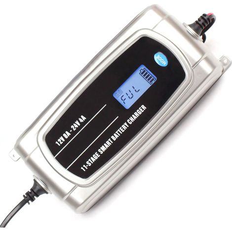 (Exklusiv für Südostasien) FOCOS 12V 8A / 24V 4A Auto-/LKW-Batterieladegerät mit LCD-Display FBC 122408 (1/2)