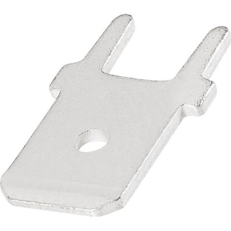 Languette 6.3 x 0.8 mm TE Connectivity 726386-2 à souder sur circuits imprimés 180 ° non isolé métal 1 pc(s) C76156