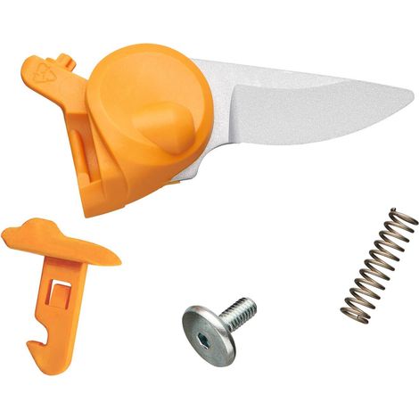 Sécateur à Lame Franche X-series M P921 (1057173) - Lame de Rechange en Acier Inoxydable, Ressort et Vis Inclus - 1064260, Orange/Argent (1/2)