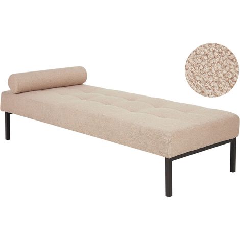 Chaiselongue CHINON Bouclé Beige (1/5)