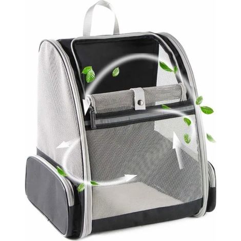 Sac à dos à bulles innovant pour animaux de compagnie, pour chats et chiens (noir) (1/5)