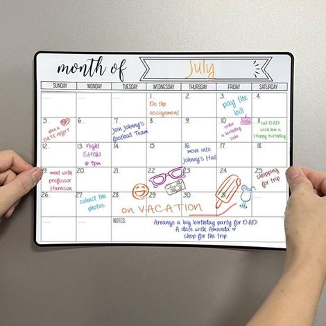 43 × 33 cm Magnetischer Kühlschrankkalender Magnetischer Planer für den Kühlschrank Abwischbare Kühlschrank Pinnwand Monats und Wochenplaner (1/5)