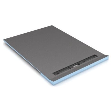 Wedi – Receveur de douche à carreler 160 x 100 cm – Écoulement linéaire pour plancher bois – 25 mm d'épaisseur – 100% étanche (1/5)