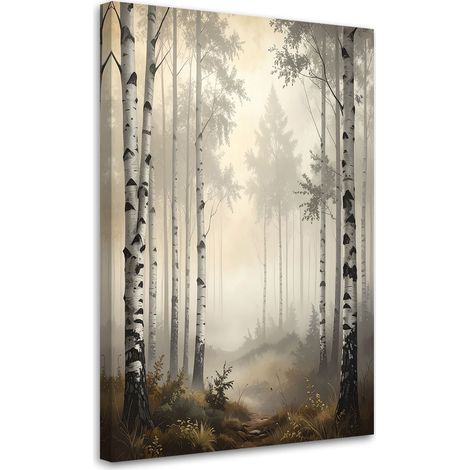Bild auf Leinwand Bäume Birkenwald Landschaft Landschaft 20x30 (1/5)
