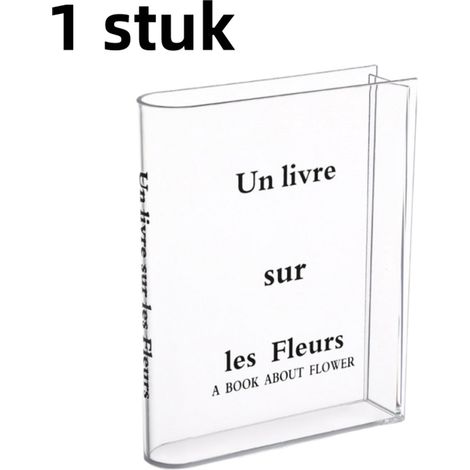 pièce - ornement de vase - vase en acrylique blanc, idéal pour décorer un coin café ou un bureau. (1/5)