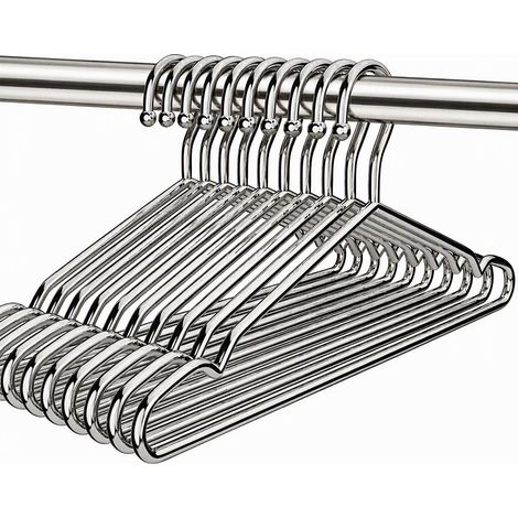 Cintre en acier inoxydable 304 renforcé 32 cm, épaisseur 2,5 mm, cintre enfant à tête plastique pour petites chemises et pantalons