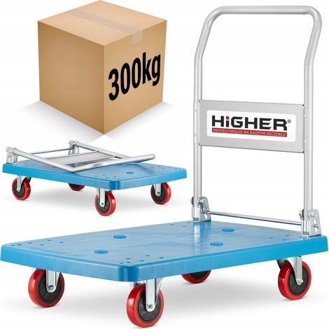 Carro de plataforma plegable para mercancías, transporte y almacenamiento, con capacidad para hasta 300 kg. (1/5)