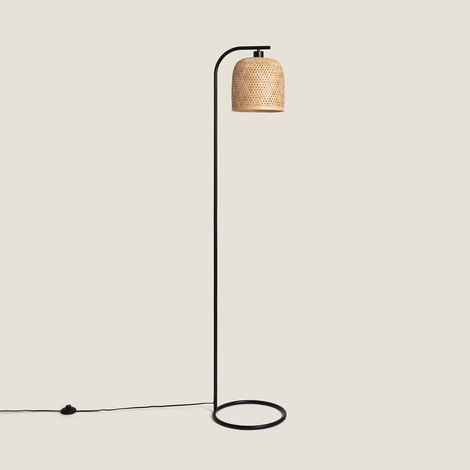 Lampada da Terra Bambù Adola Naturale