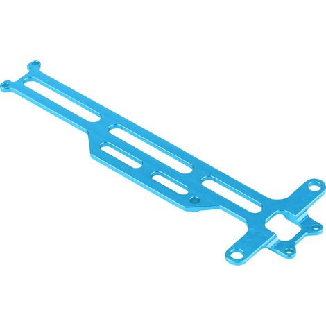 Plateau radio en alliage d'aluminium usiné CNC pour Monster Truck FS à l'échelle 1/18 (bleu) (1/5)