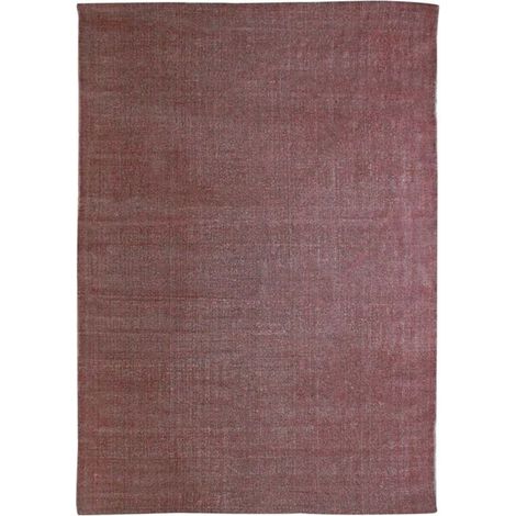 VINTAGE USED - Tapis effet délavé burgundy 120x170 (1/5)