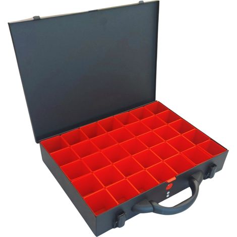 Caja metálica con 35 contenedores 390x280x70 mm (1/3)