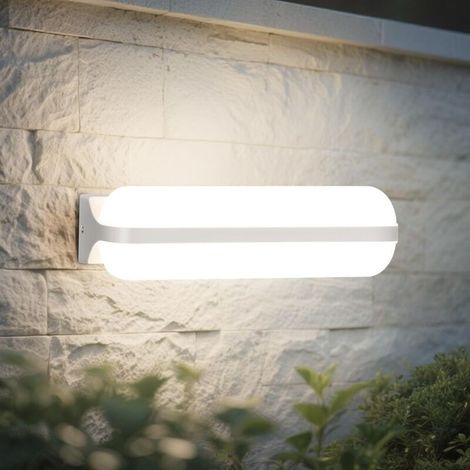 LED Applique Murale Intérieure/Exterieur 20W, Éclairage Par le Haut et Par le Bas Luminaire Extérieur, 4000K IP65 Etanche Lampe Exterieur Murale Applicable Balcon Couloir Cave Jardin WC (1/5)