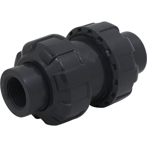 Clapet anti retour a boule vanne pvc filetage pour tube fileté vanne pvc a visser soupape antiretour (1/5)