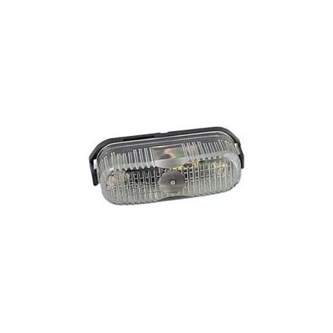 Feu de position blanc 15° d'inclinaison – Dimensions 84 x 77 x 51mm – Éclairage pour remorque – Livré sans ampoule – Jokon