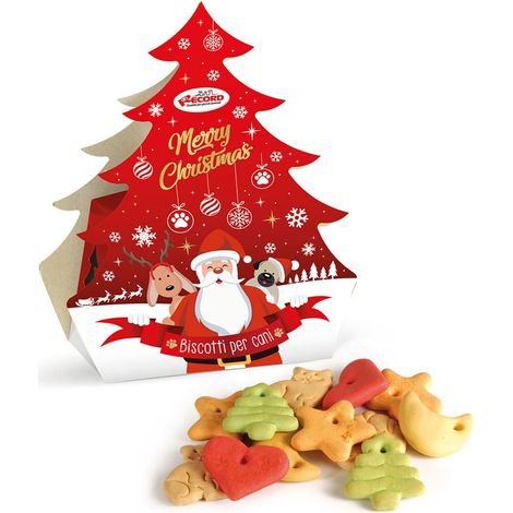 Arbre de Noël avec biscuits pour chiens