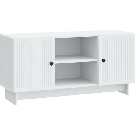 Mobile TV 102 x 34,5 x 50 cm Bianco Legno ingegnerizzato vidaXL
