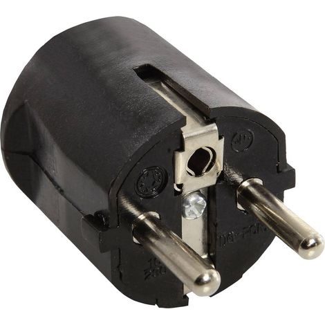 AS Schwabe 45032 spina maschio nera 16 A IP20
