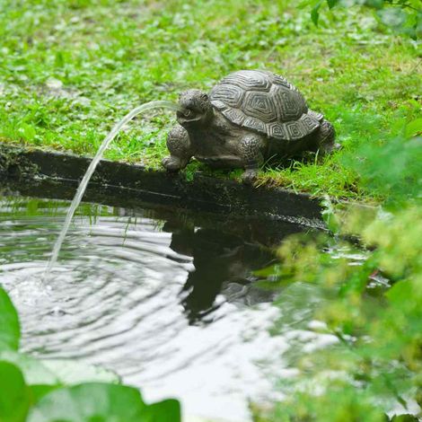 Fontana da giardino con getto d'acqua a forma di tartaruga Ubbink (1/3)