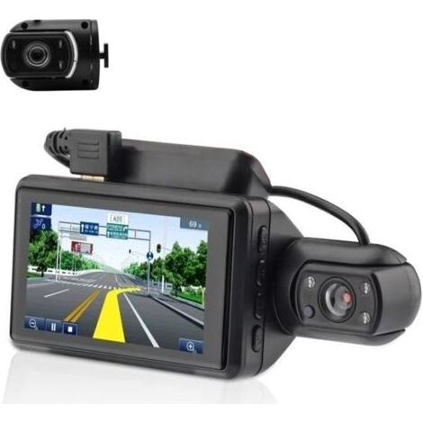 Caméra de Voiture, 3'" Full HD LCD 1080P Double DashCam 170° IPS + Caméra Voiture Embarquée Enregistreur de Conduite (1/4)