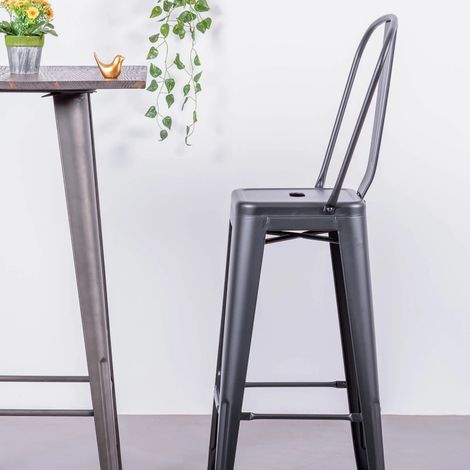 Nest Dream - Metallhocker  - Bistro - Schwarz